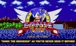 Title screen for Sonic the Hedgehog Remastered.